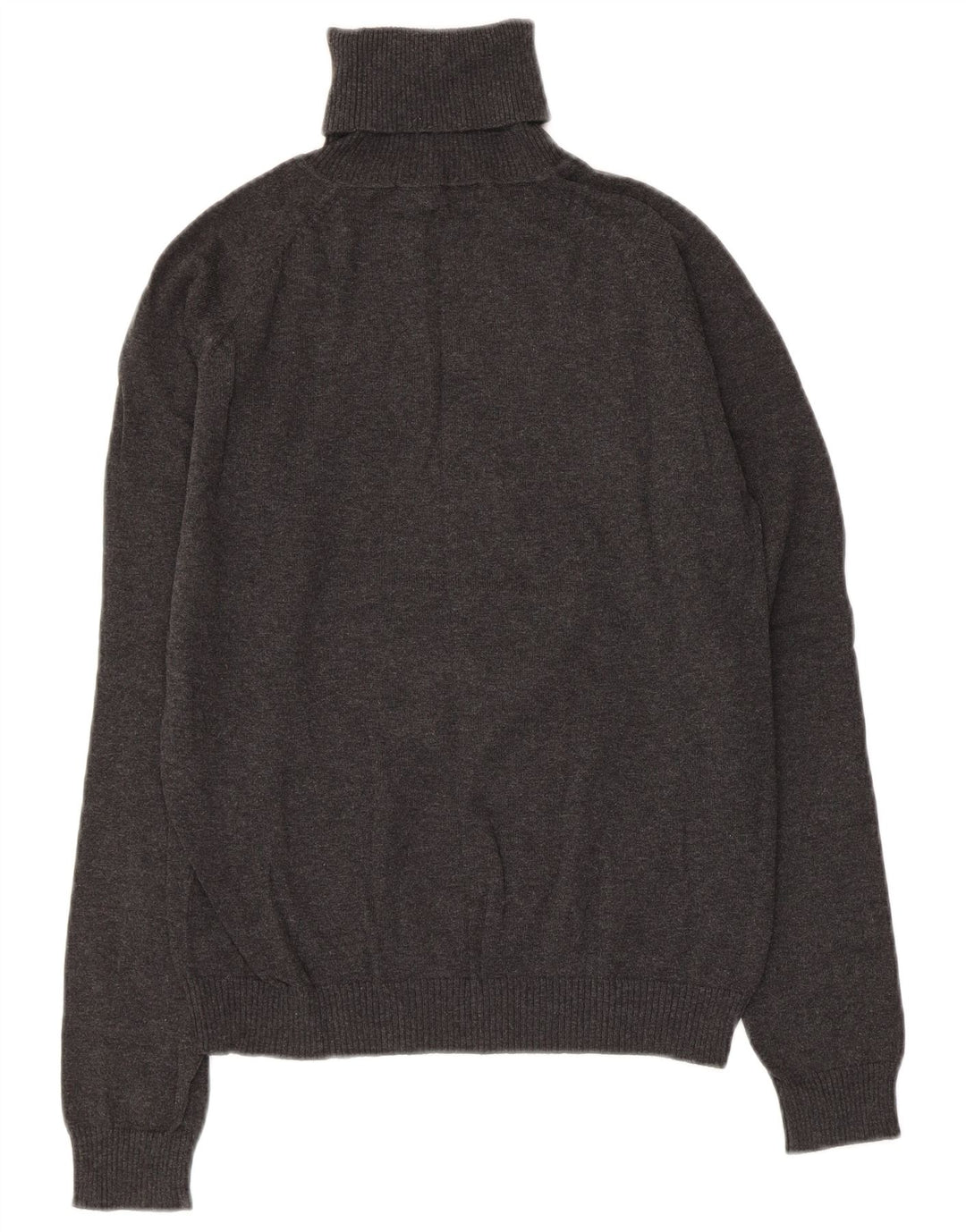 ZARA Mujer Jersey De Cuello Vuelto Jersey UK 40 XL Algodón Gris