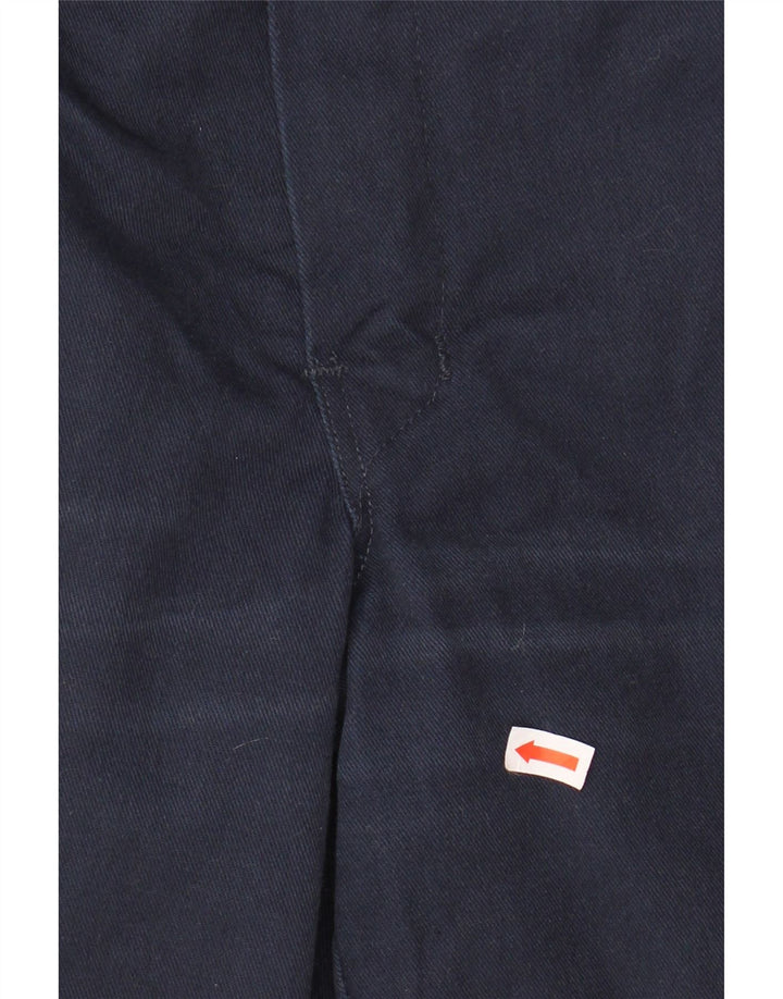 DICKIES Pantalón chino recto y delgado para hombre W31 L32 Poliéster azul marino