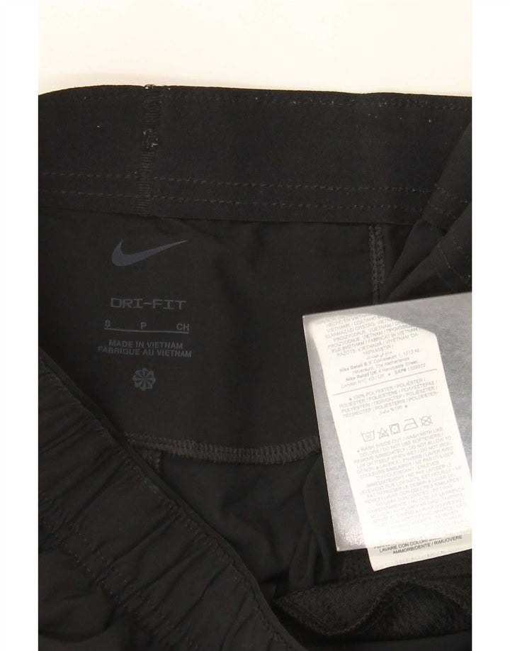 Nike - Pantalones cortos deportivos Dri Fit para mujer, talla 10, poliéster negro pequeño