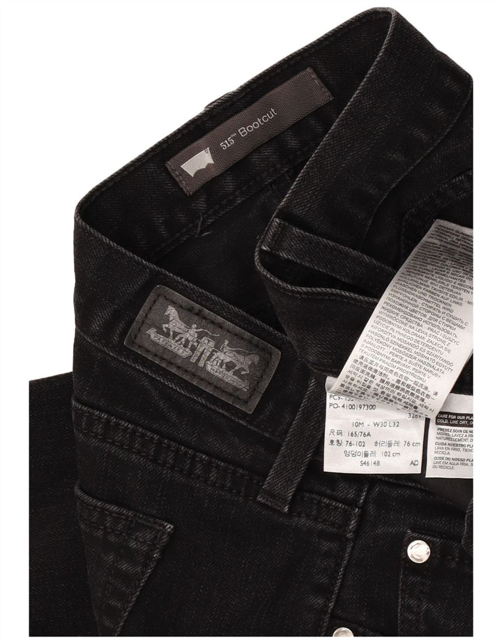 Levi's Jeans 515 Bootcut para mujer US 10 Large W30 L32 Algodón negro