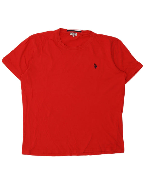 Asociación de Polo de EE. UU. Camiseta Hombre Top XL Algodón Rojo