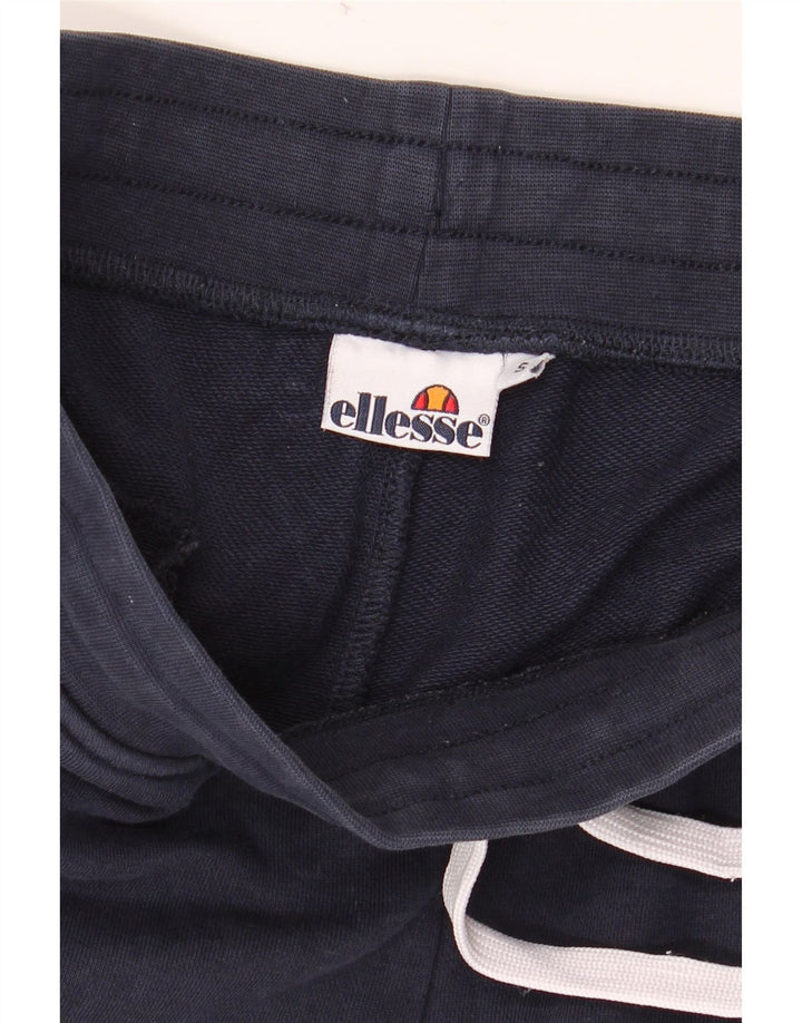 ELLESSE Hombre Pantalones De Chándal Joggers Small Azul Marino Colorblock