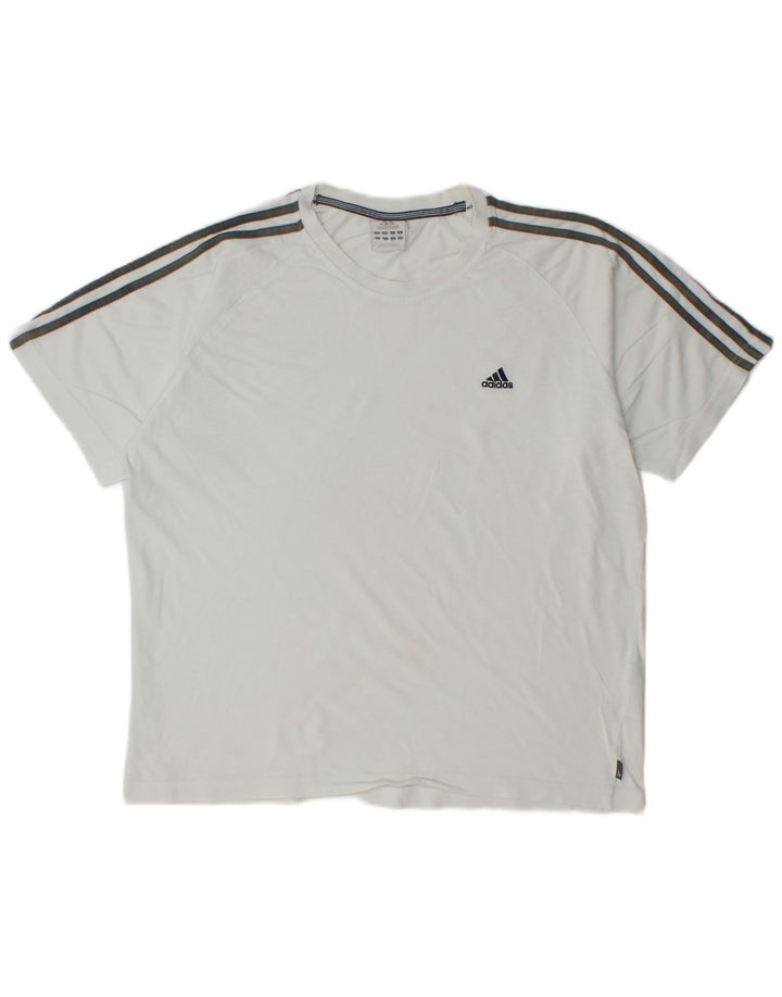 ADIDAS Camiseta Hombre Top Grande Algodón Blanco