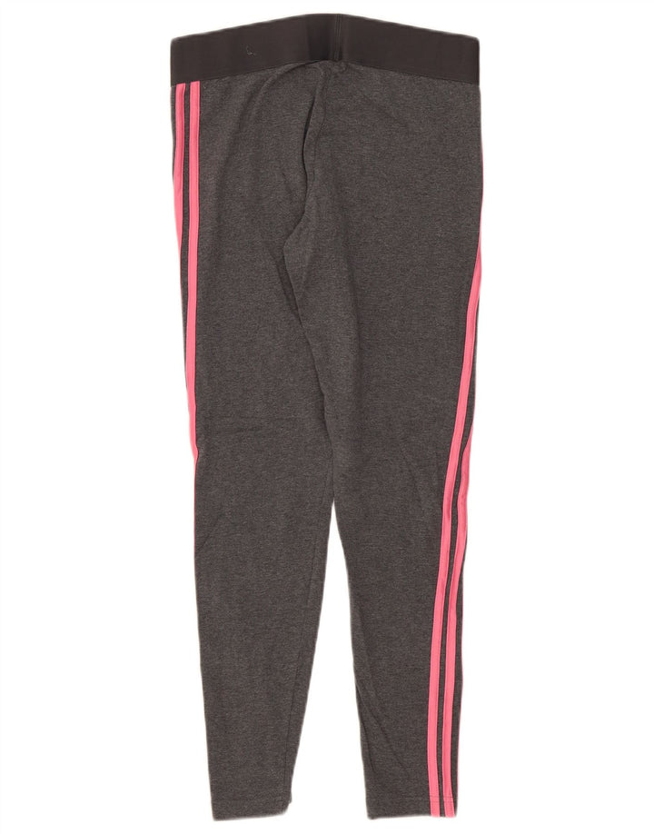 Adidas Leggings para mujer Reino Unido 12/14 Algodón gris medio