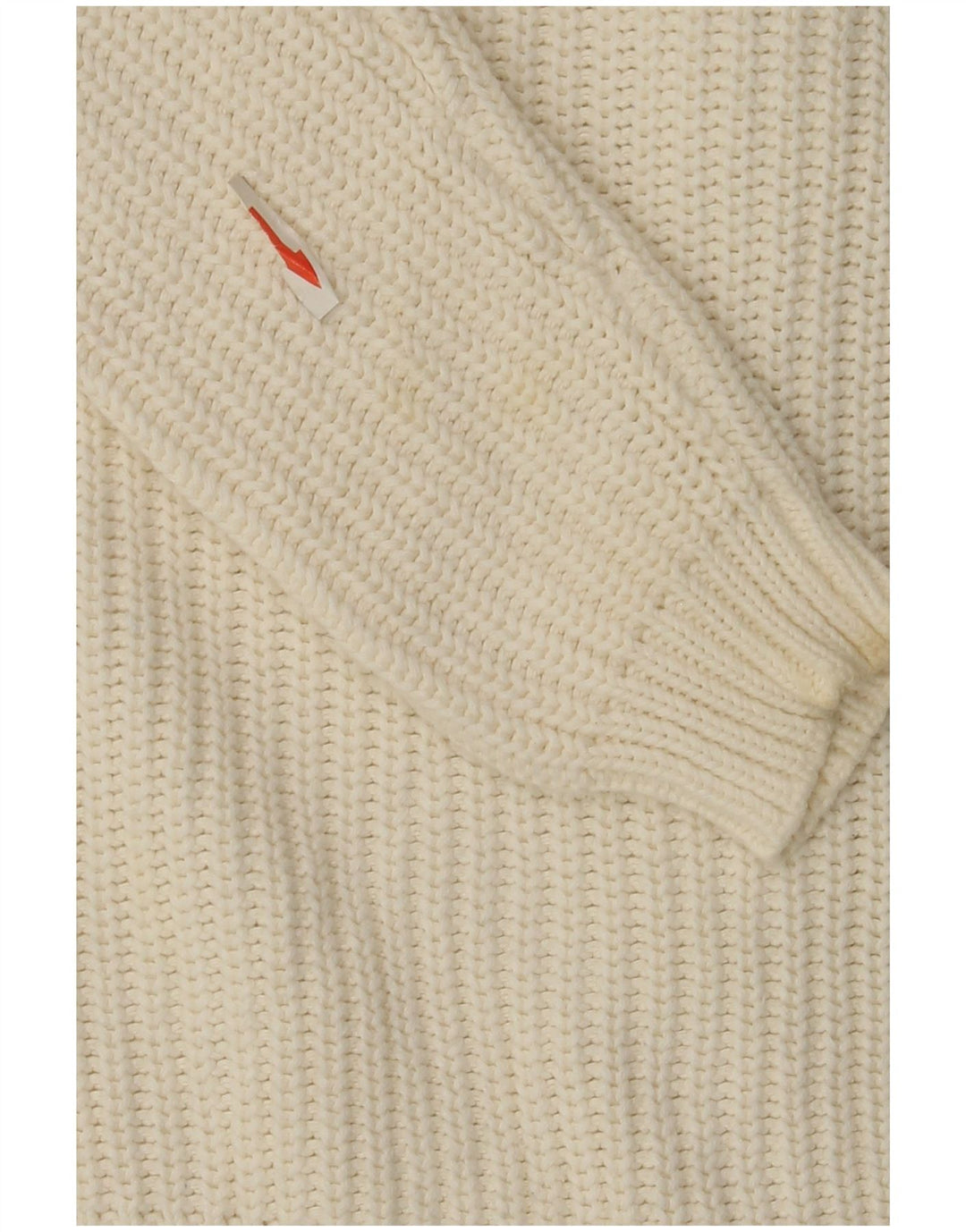 Marks & Spencer Suéter tipo cárdigan con cremallera completa para mujer Reino Unido 44 Algodón blanco mediano