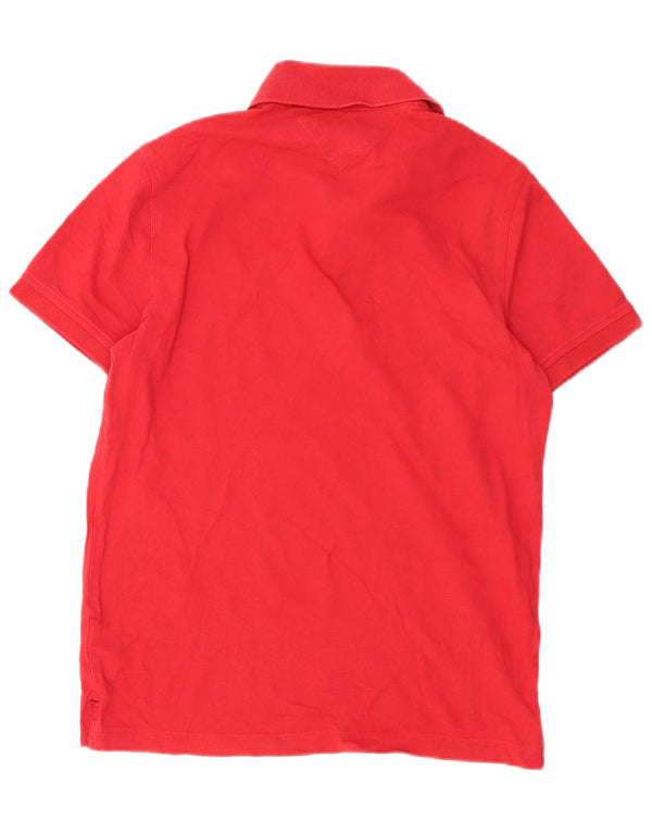 Polo Tommy Hilfiger Hombre Slim Fit Algodón Rojo Medio