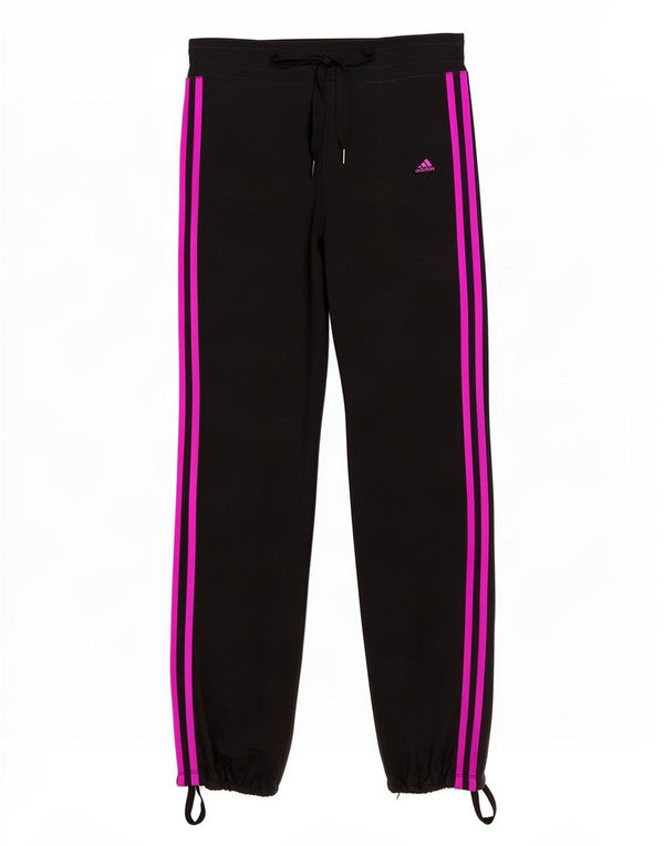 Adidas Mujer Climalite Chándal Pantalones Joggers UK 8/10 Small Negro