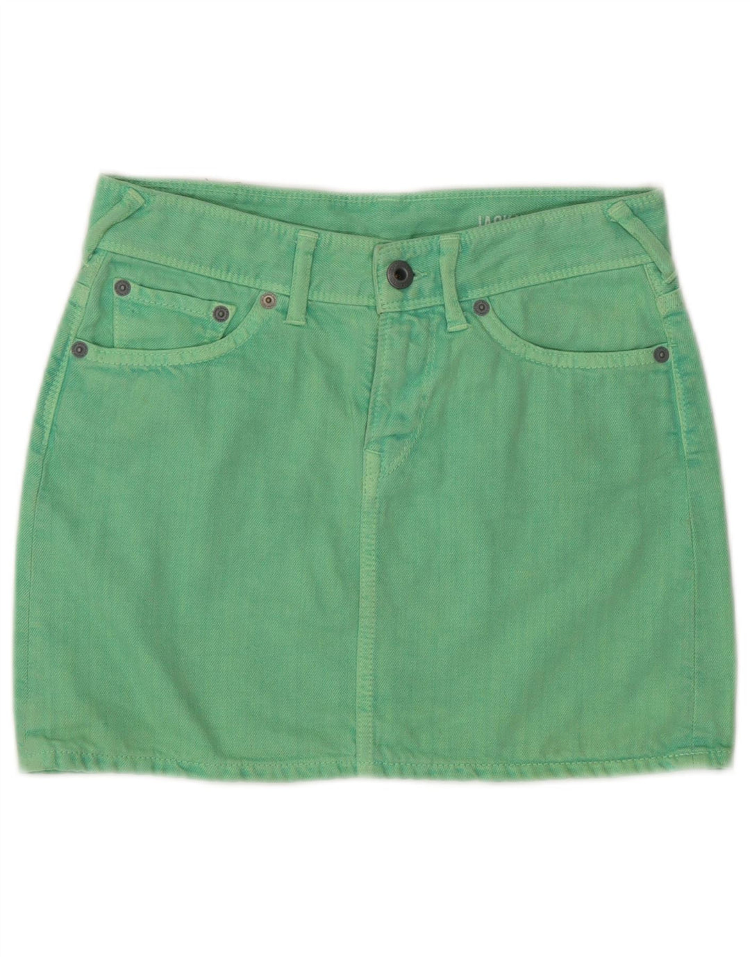 JACK WILLS Falda vaquera para mujer UK 4 XS W26 Algodón verde