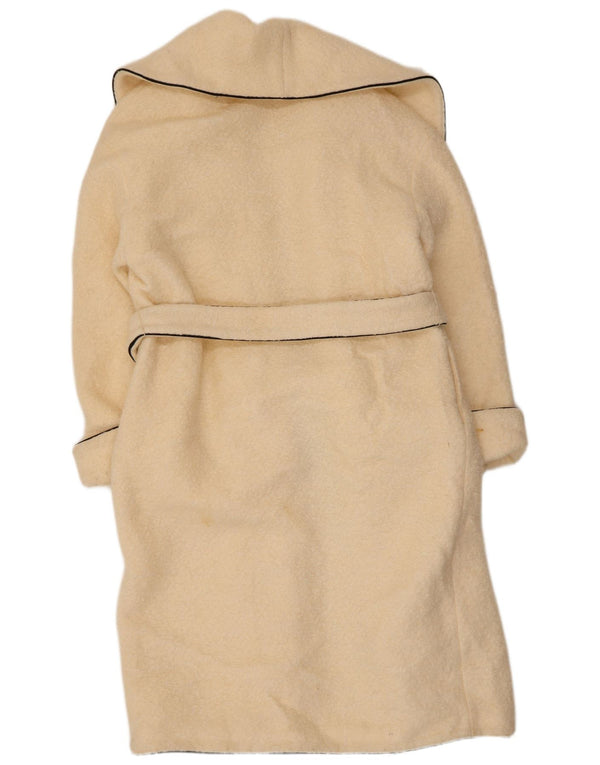 Marks & Spencer Abrigo extragrande para mujer UK 10 Small Beige Wool