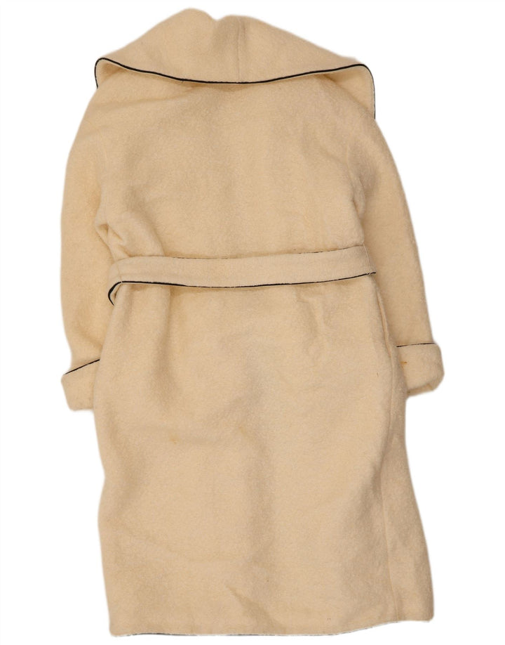 Marks & Spencer Abrigo extragrande para mujer UK 10 Small Beige Wool