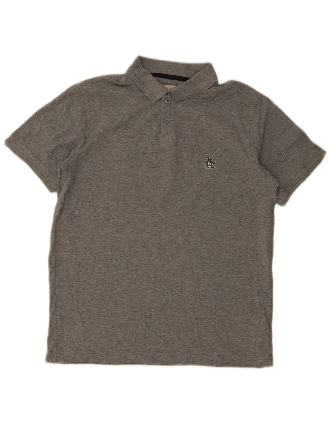 Polo Penguin Hombre Algodón Gris Medio