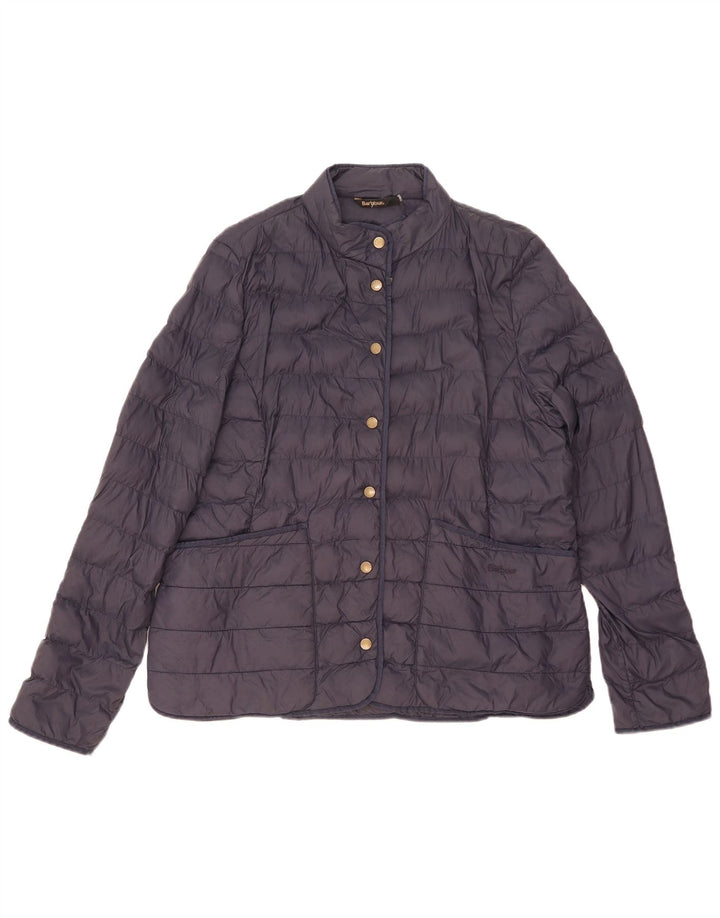 Barbour - Chaqueta acolchada con forro para mujer, talla 40, XL, azul marino