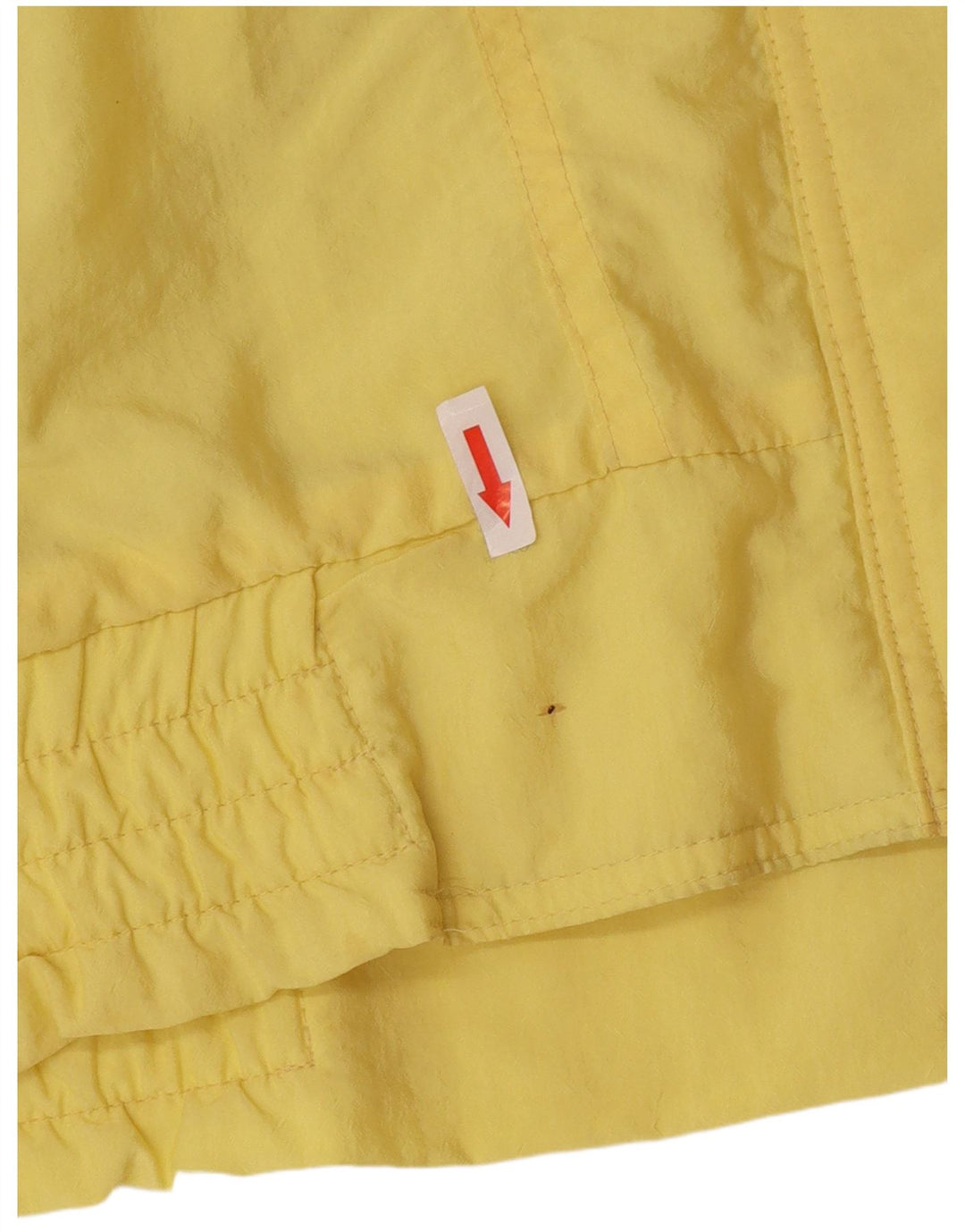 Chaqueta cortavientos vintage de gran tamaño para mujer EU 44 XL Poliamida amarilla