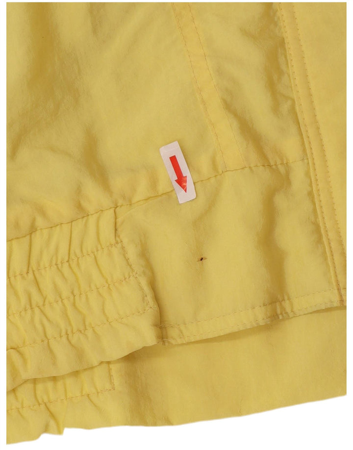 Chaqueta cortavientos vintage de gran tamaño para mujer EU 44 XL Poliamida amarilla