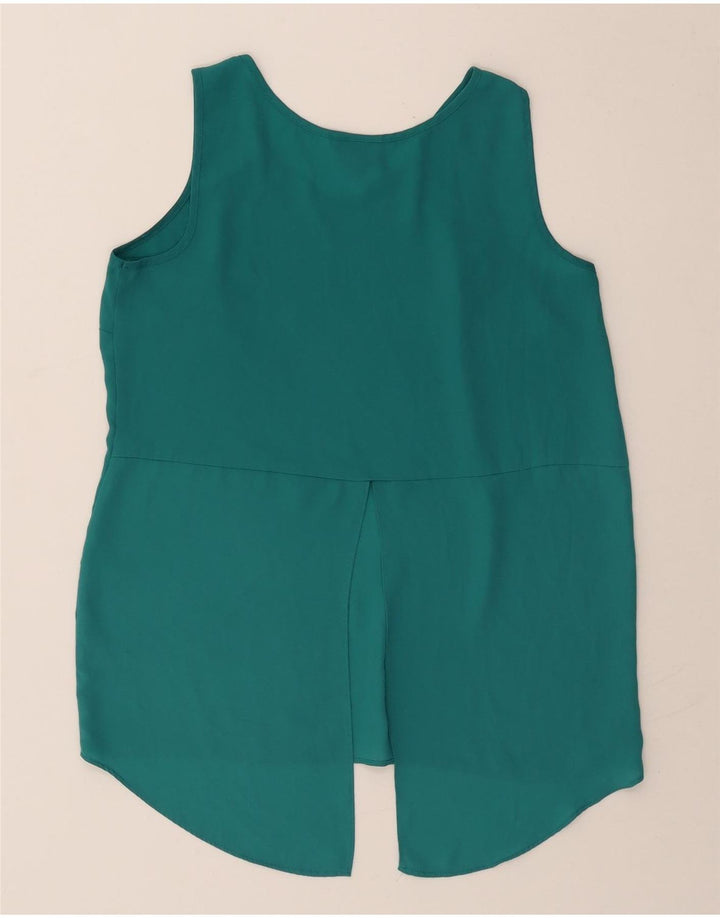 MOSSIMO Womens Sleeveless Blouse Top UK 10 Small Green Polyester Vintage Mossimo and Second-Hand Mossimo from Messina Hembry 