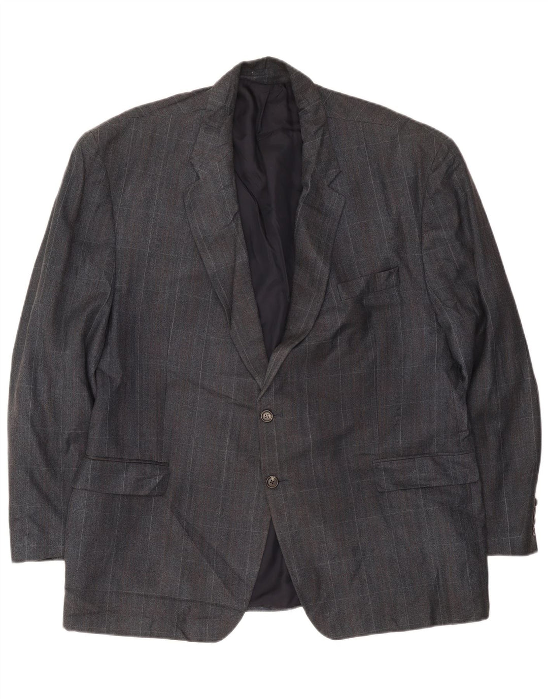 Chaps Chaqueta tipo blazer de 2 botones para hombre UK 42 XL Azul marino a cuadros