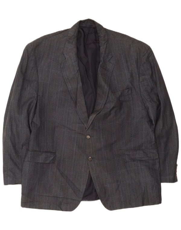 Chaps Chaqueta tipo blazer de 2 botones para hombre UK 42 XL Azul marino a cuadros