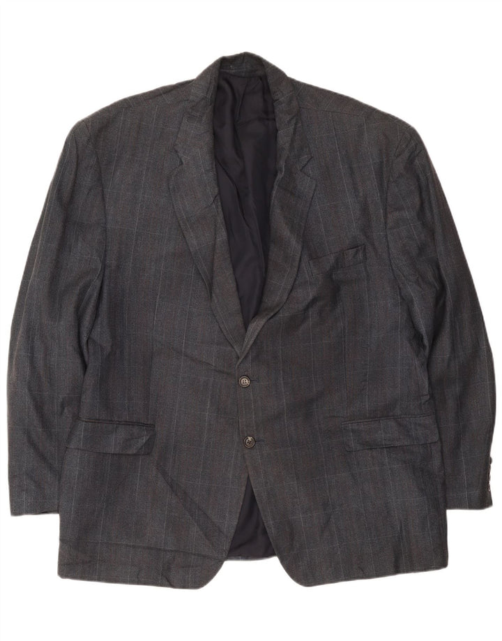 Chaps Chaqueta tipo blazer de 2 botones para hombre UK 42 XL Azul marino a cuadros