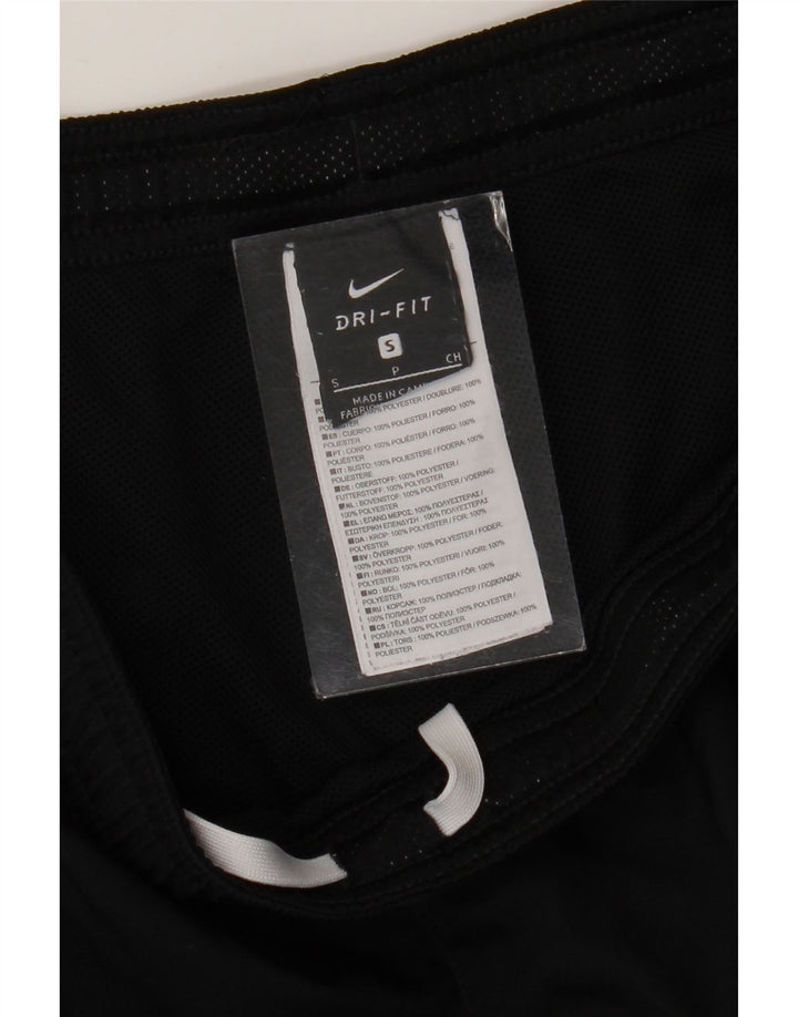 Nike Mujer Dri Fit Chándal Pantalones UK 10 Pequeño Poliéster Negro