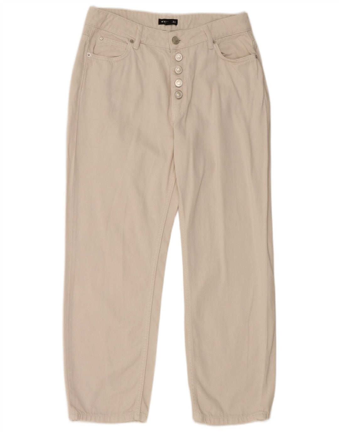 WHISTLES Vaqueros rectos para mujer W30 L26 Algodón blanco