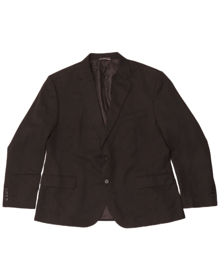 Marks & Spencer Chaqueta tipo blazer regular con 2 botones para hombre IT 56 3XL Negro