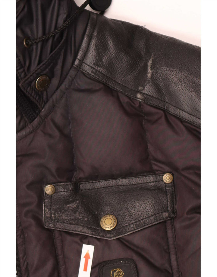 Refrigiwear Chaqueta acolchada con capucha Cruz para hombre UK 38 Poliéster negro mediano