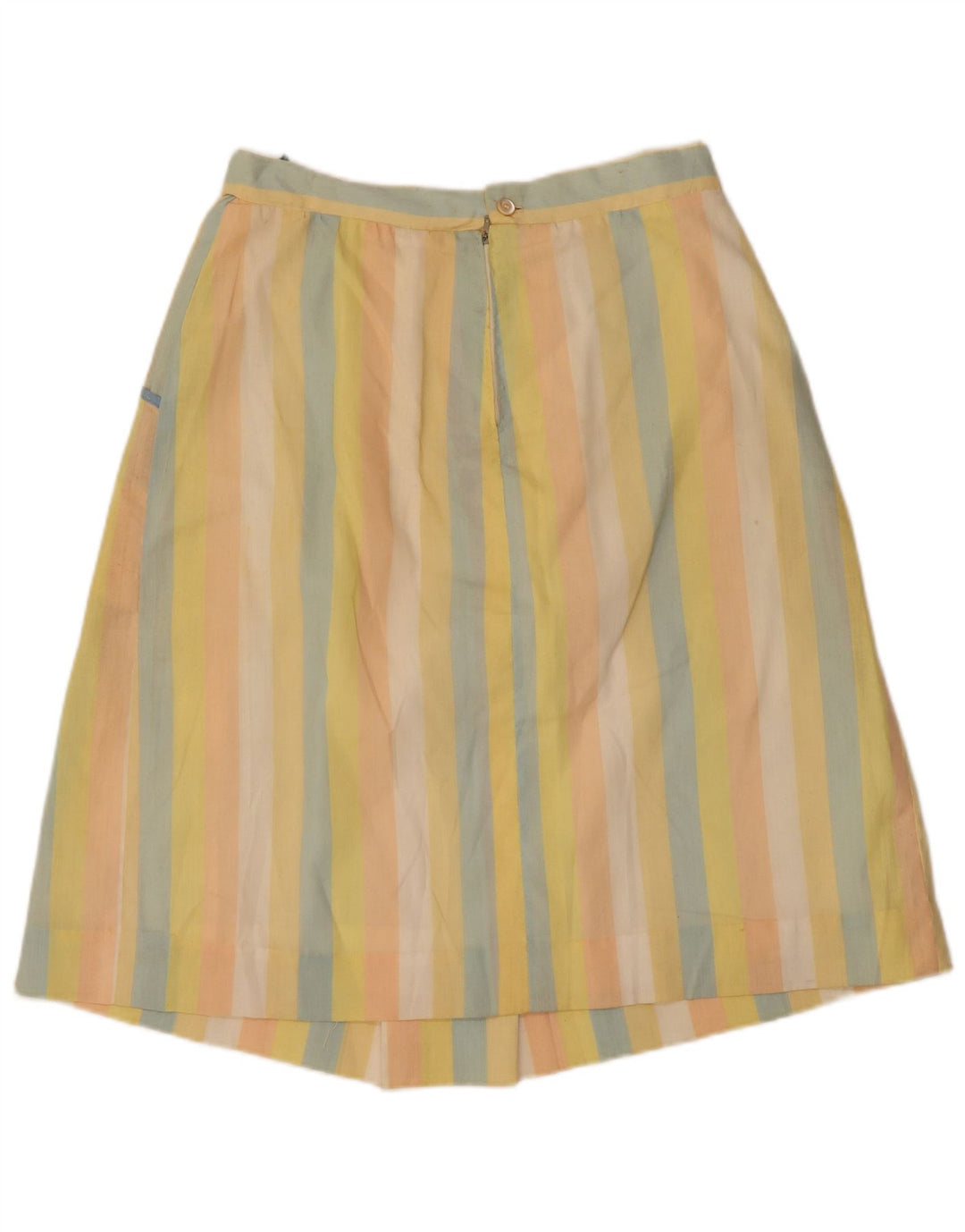 Vintage mujer A-Line falda W32 grande multicolor rayas