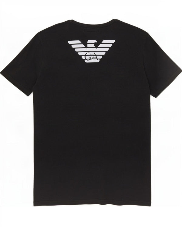 Emporio Armani Camiseta gráfica para mujer Top UK 14 Medium Black