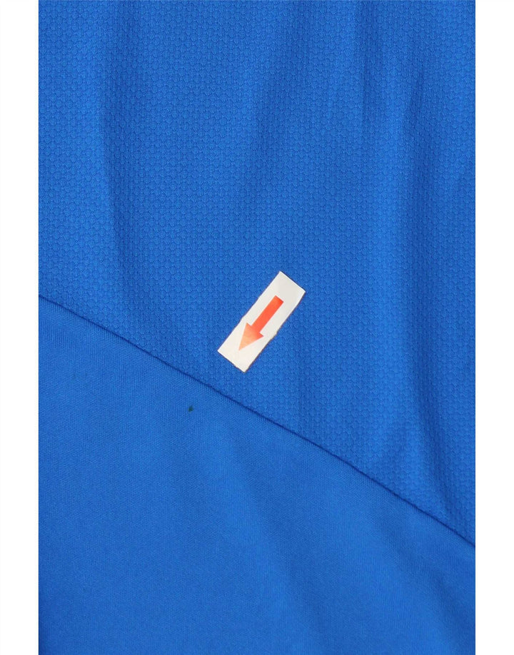Adidas Mens Climacool Polo Shirt 2XL Azul Colorblock Poliéster