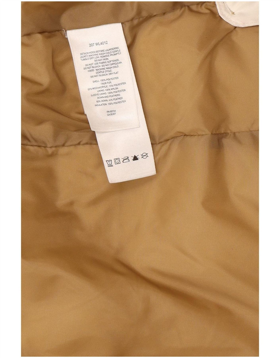 Columbia Chaqueta acolchada extragrande con capucha para mujer UK 10 Small Poliéster blanco