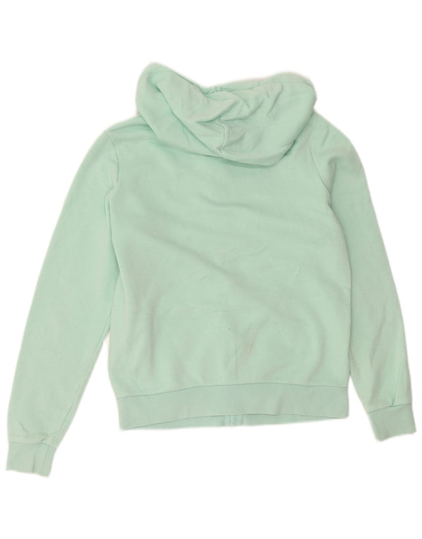 Converse Sudadera con capucha y cremallera para mujer UK 10 Small Turquesa Algodón