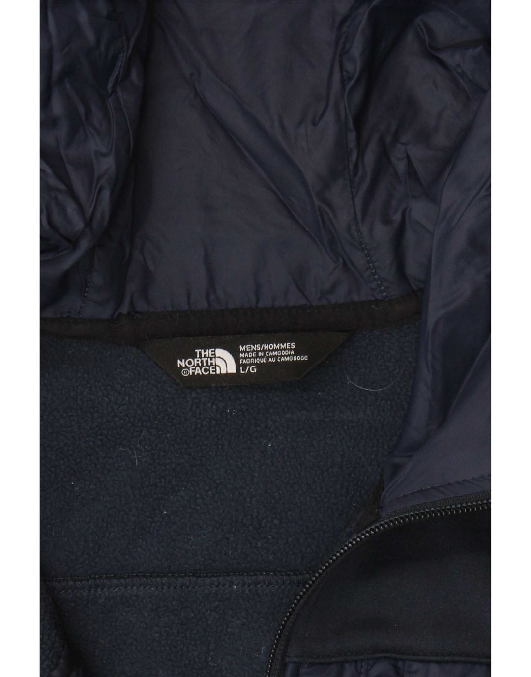 The North Face Suéter con capucha y cremallera para hombre Poliéster azul marino grande