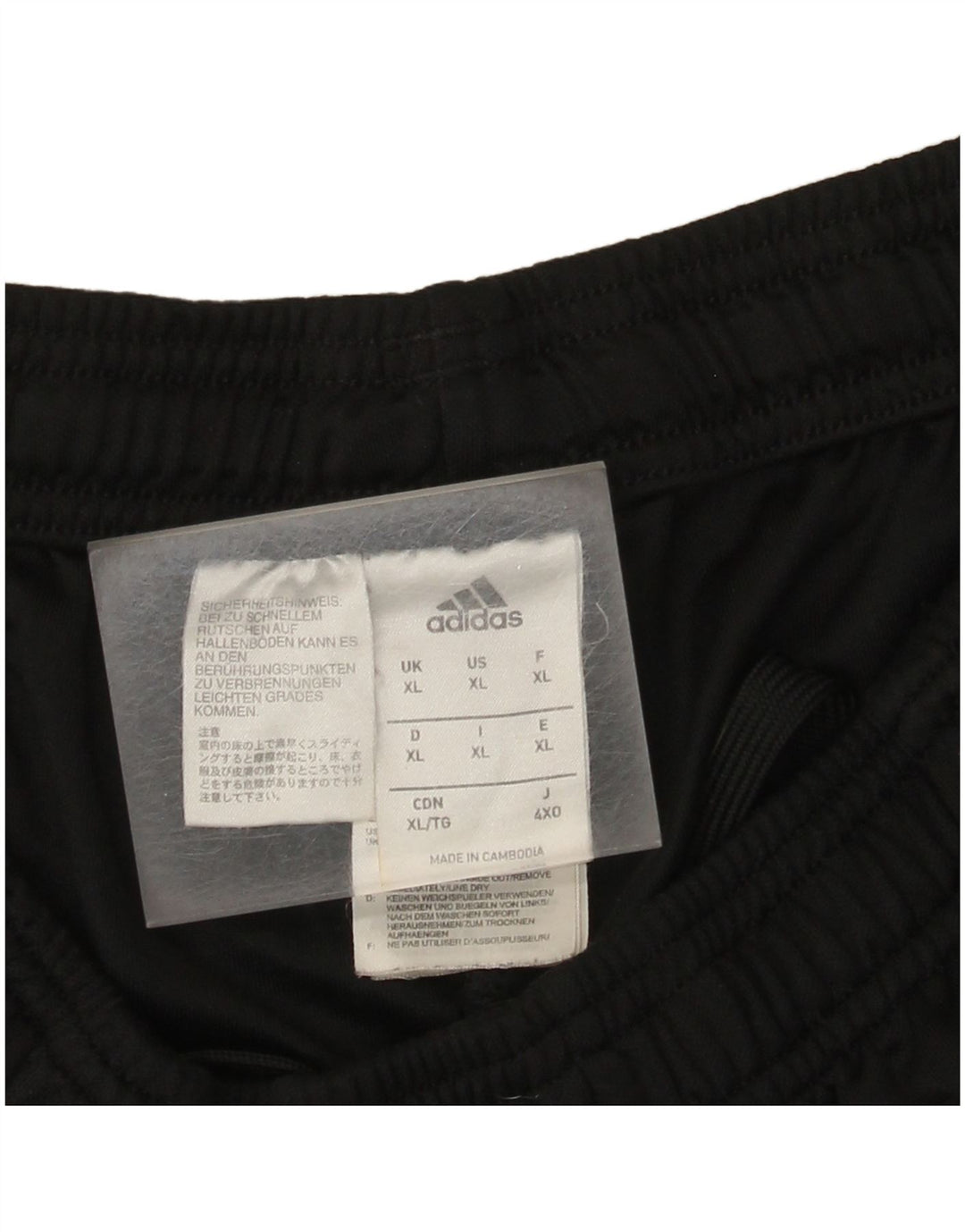 Adidas Hombre Climalite Pantalón Chándal XL Negro Poliéster