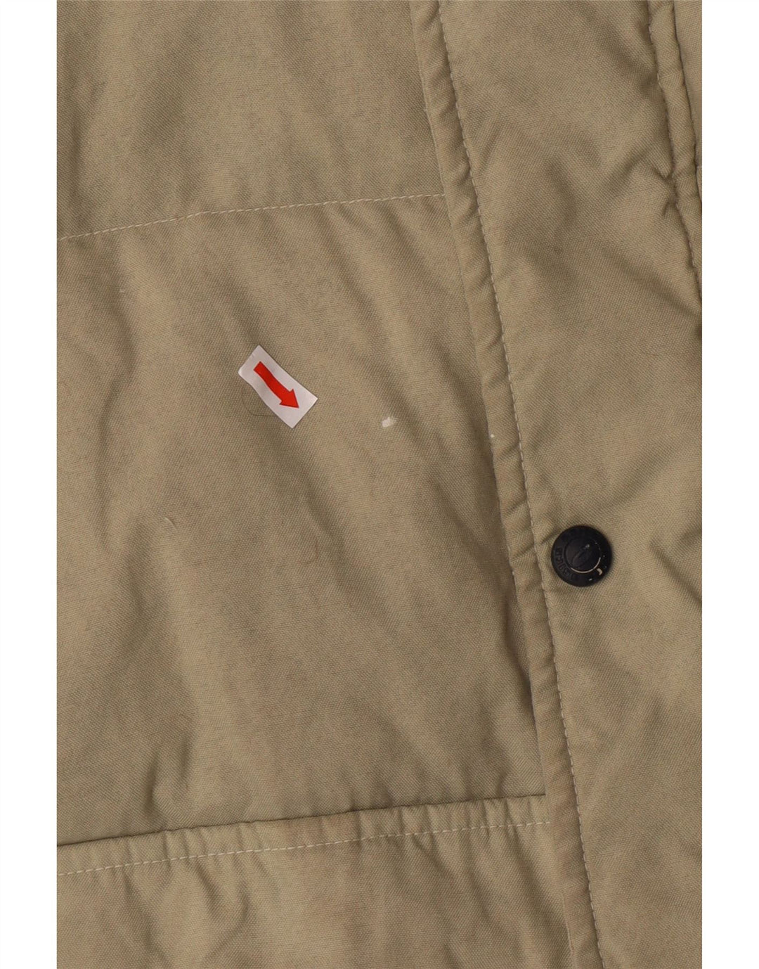 Asics Chaleco acolchado para hombre UK 40 Large Beige Poliamida