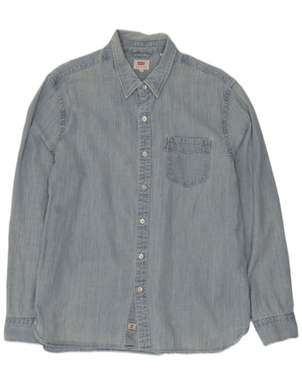 Camisa Levi's Hombre XL Algodón Azul