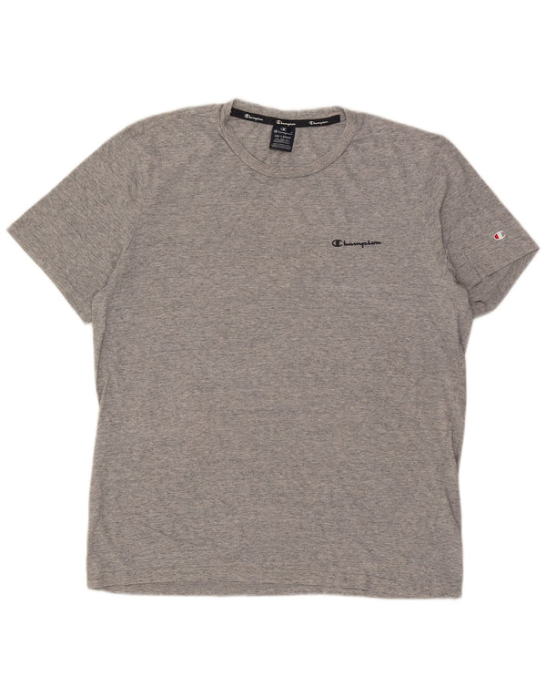Champion Camiseta para hombre Top 2XL Algodón moteado gris