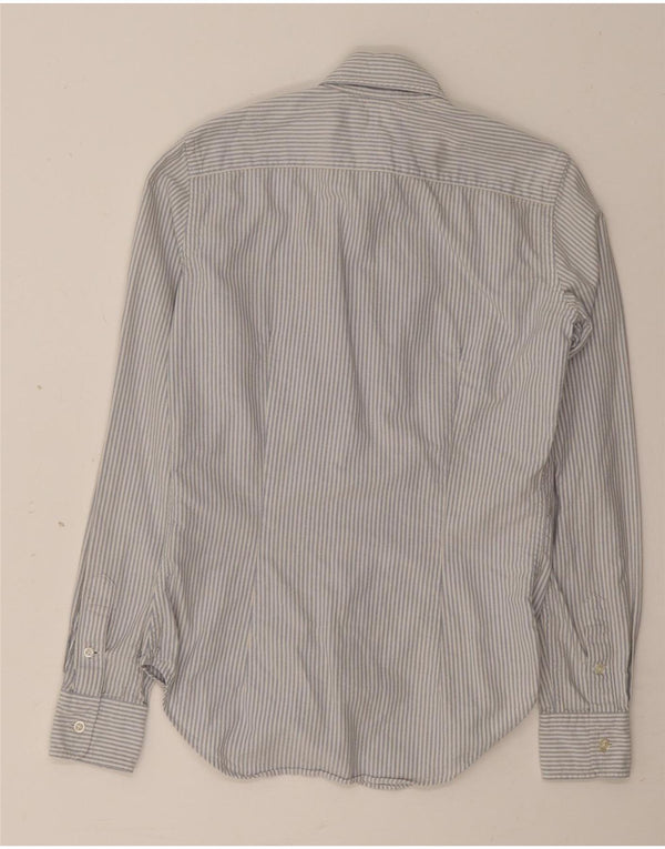 Ralph Lauren Camisa para mujer US 2 XS Azul Pinstripe Algodón