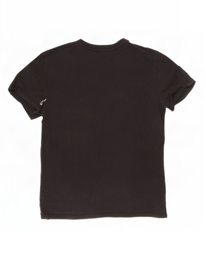 Volcom Camiseta gráfica para hombre Top grande de algodón negro