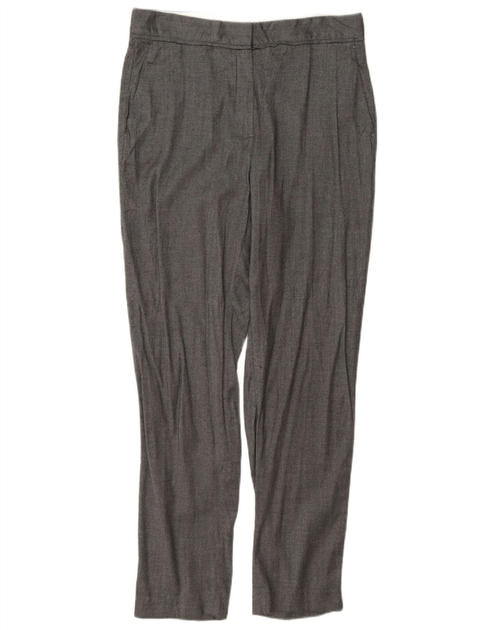 Massimo Dutti Pantalón Traje Slim Mujer EU 38 Small W28 L28 Lana Gris