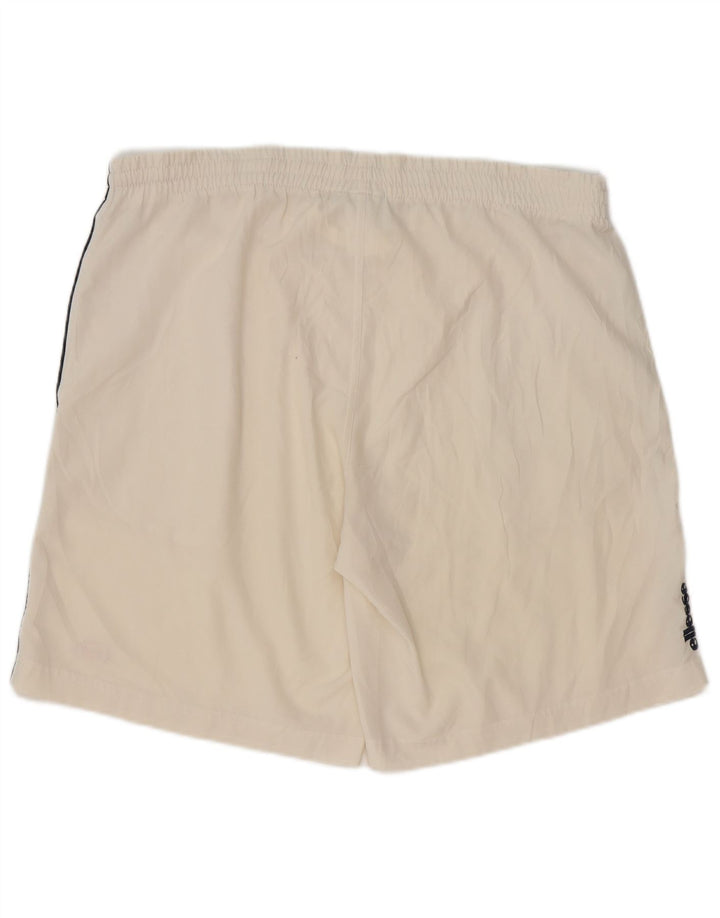 ELLESSE Pantalón Corto Deportivo Hombre Medio Blanco Poliéster