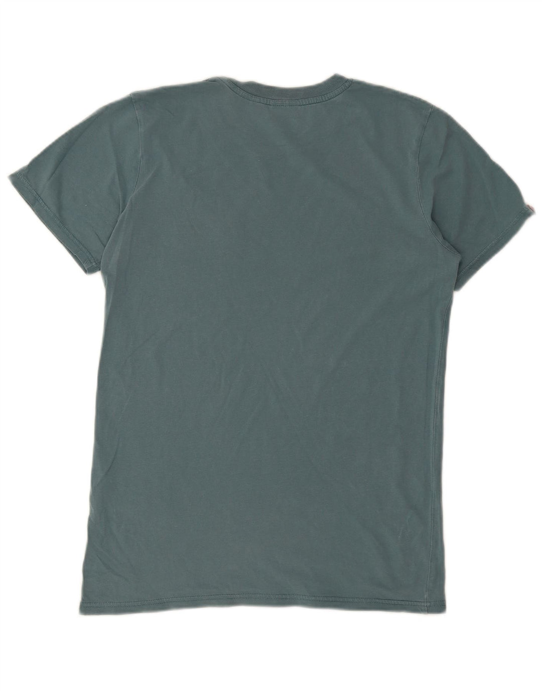 SUPERDRY Camiseta gráfica para hombre Top Small Blue Cotton