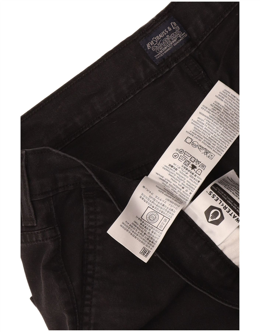 Pantalones chinos Levi's para hombre W36 L30 Algodón negro