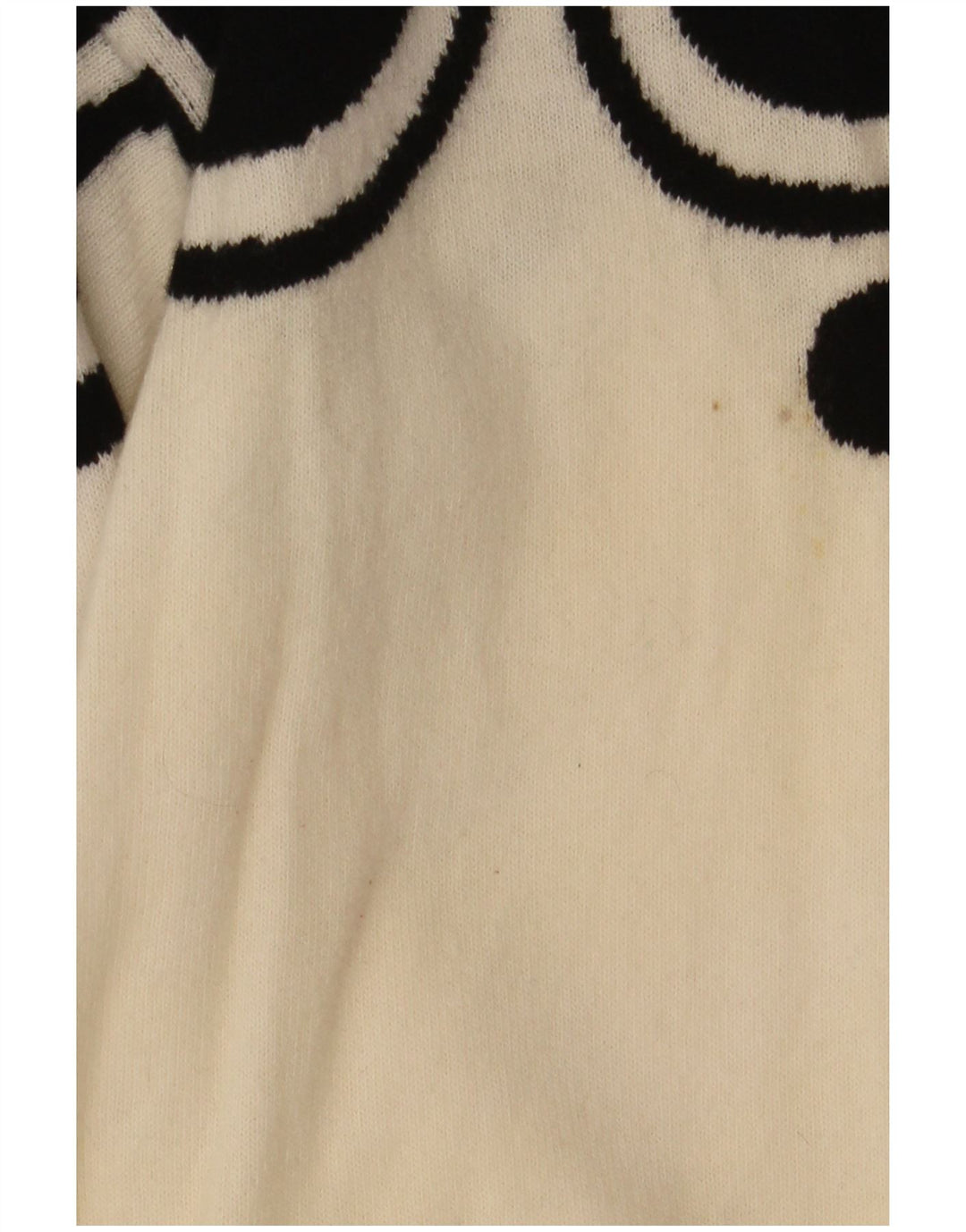 Valentino Jersey de cuello redondo para mujer UK 12 Medium Off White Classic