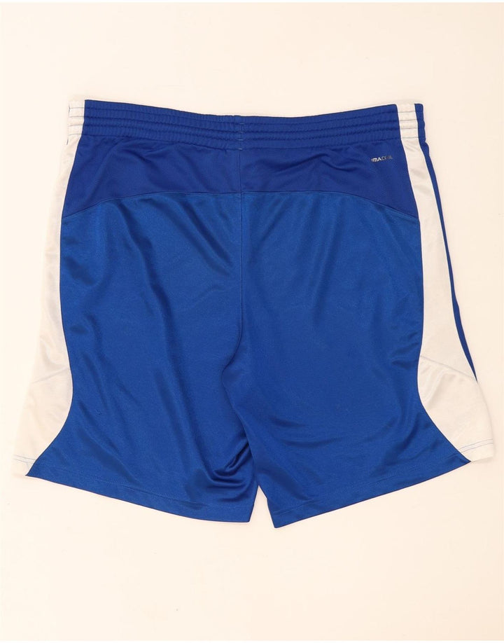 Adidas Mens Climalite Sport Shorts Grande Azul Colorblock Poliéster