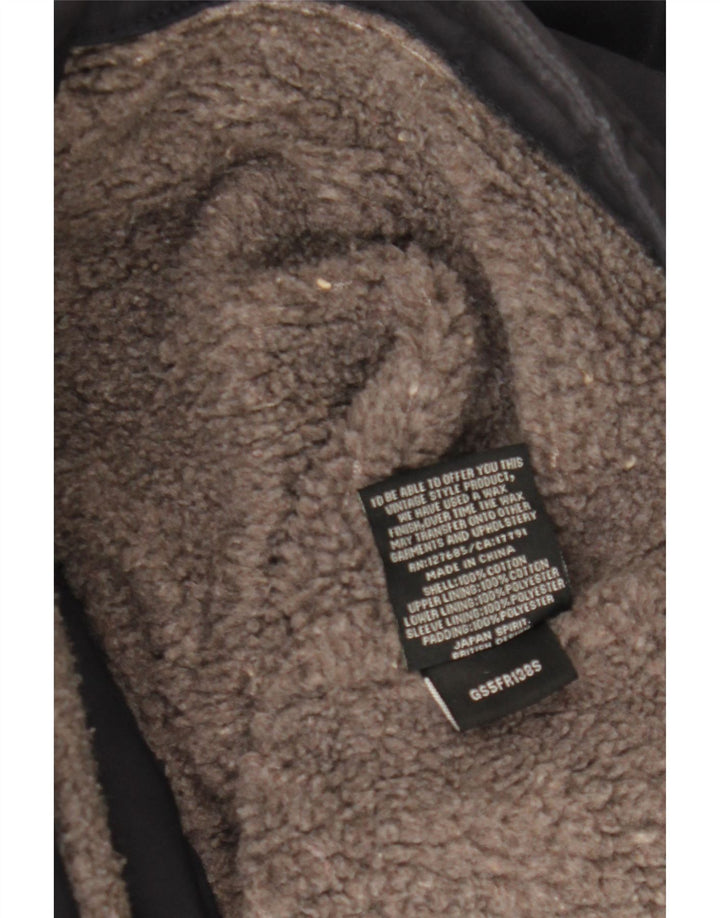 SUPERDRY Chaqueta parka con capucha para mujer UK 46 Large Algodón azul marino