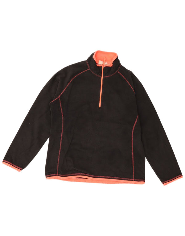 Jersey de forro polar con cuello y cremallera para mujer Mountain Warehouse UK 46 Grande Negro