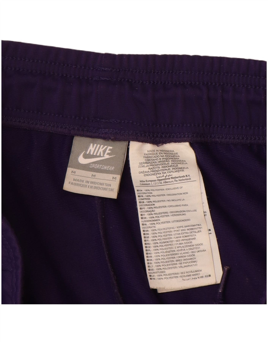 NIKE Mujer Chándal Pantalones Joggers UK 44 Medio Púrpura Poliéster