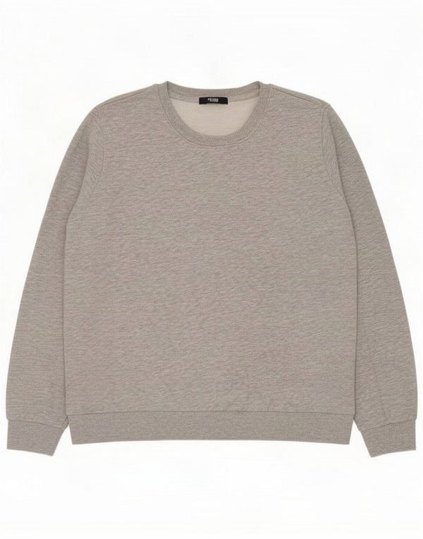 Marks & Spencer Womens Sweatshirt Jumper UK 22 3XL Grey Cotton