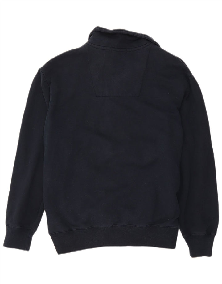 Nautica Sudadera con cuello y cremallera para hombre Jumper Medium Azul marino Algodón