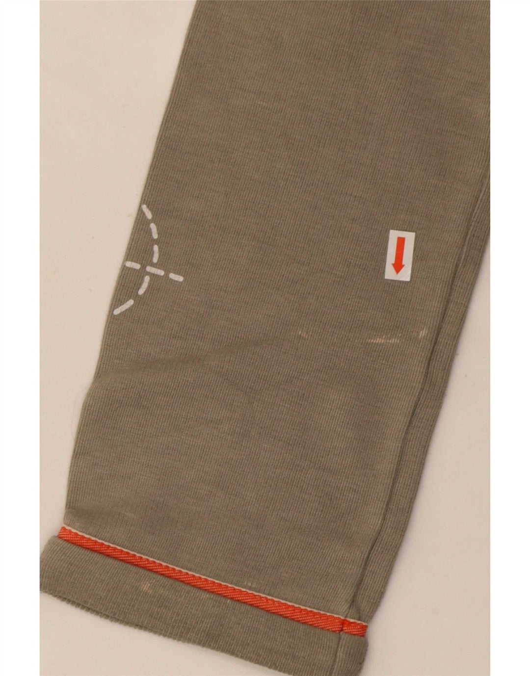 Diesel Mujer Gráfico Chándal Top Chaqueta UK 40 Grande Poliéster Gris